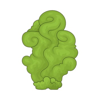 Illustration of Halloween Green Smoke vector