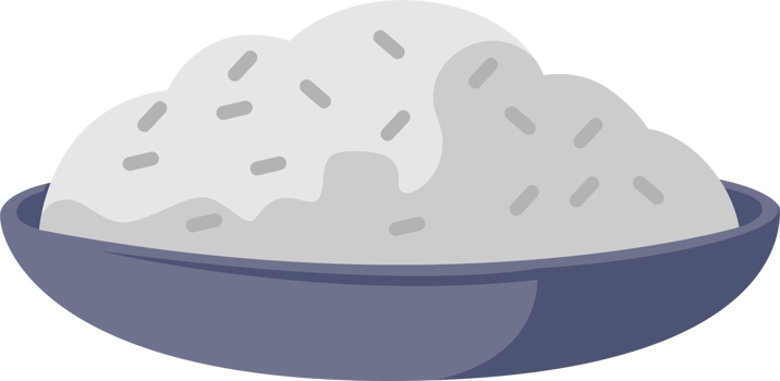 Rice bowl illustration png