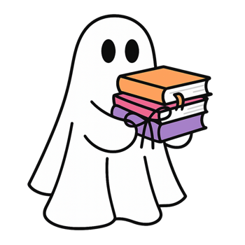 A ghost holding books in its hands png