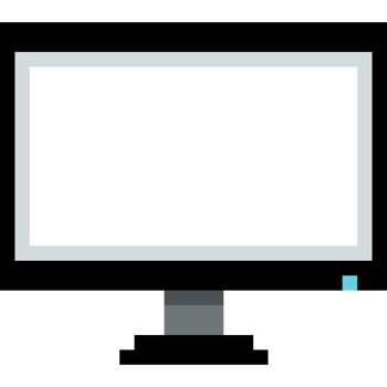 Computer Monitor. Empty computer monitor screen png