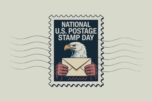 National U.S. Postage Stamp Day Eagle Collectible Mail vector