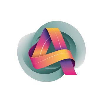 Colorful Gradient Letter A Logo Design for Creative Brands png