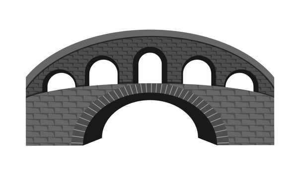 stone bridge illustrator vector