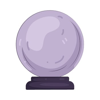 Crystal Ball for Fortune Telling vector