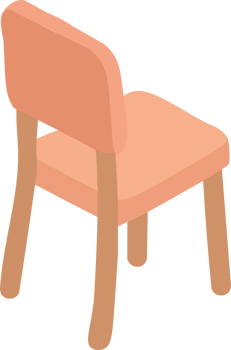 Isometric Illustration of a Chair png