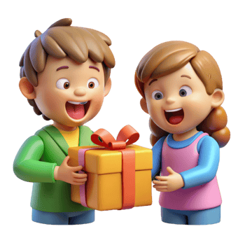 Family Gathering With Gift Opening png
