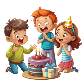 Present Moment With Happy Children png