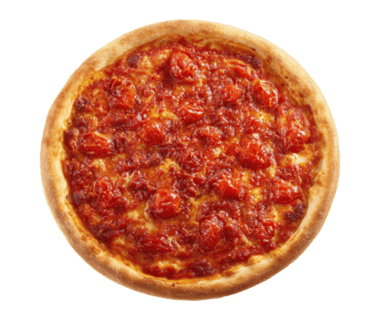 Delicious homemade pizza with fresh tomatoes and cheese topping png