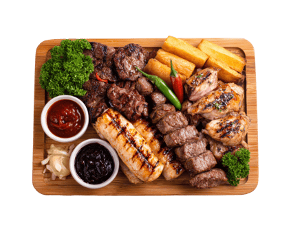 Grilled meat platter for festive gatherings and celebrations png