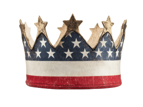 American flag crown representing patriotism and celebration ideals png
