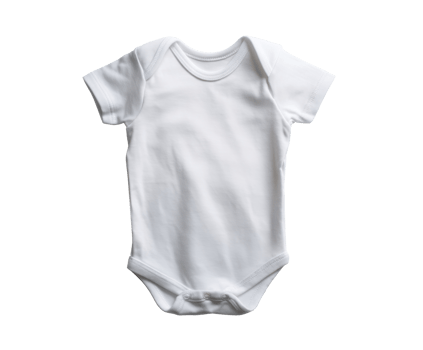 Soft cotton baby onesie for newborn comfort and style png