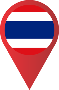 Thailand flag icon pin map location png