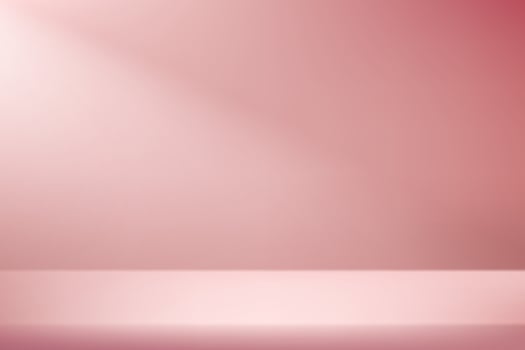 Background Pink Studio Room with Light. Space for selling products on the website. Template mock up for display of product. illustration. vector