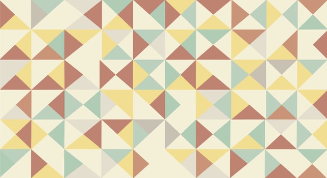 Retro Geometric Pattern Design of Triangles Shapes in Pastel Colors Seamless Background Texture vector