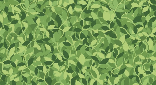 Seamless Pattern of Green Leaves Creates an Organic Background for Digital Designs and Prints vector