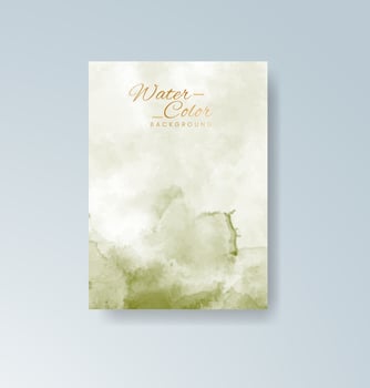 Rose gold watercolor style card for classy event banners or postcards. vector