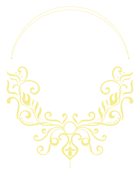 Vintage gold circle frame for banner decoration, vintage transparent background png