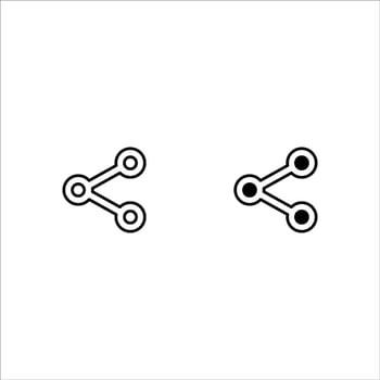 Share icon for web, computer and mobile app vector