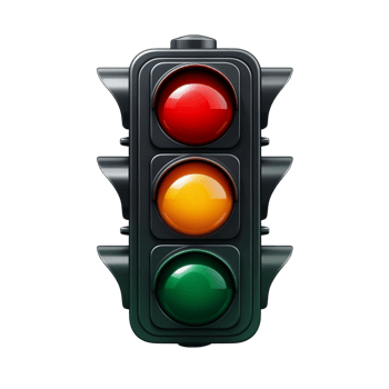 Three light traffic signal go green yellow red png