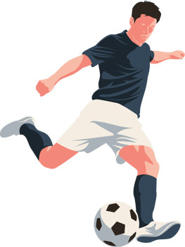 man playing football png
