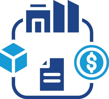 Single icon of project financing or cash flow and circular or cyclical design documents emphasize that this is an ongoing process, involving several stages or aspects. vector