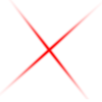 Bold red x mark graphic isolated on transparent background png