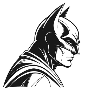 Batman comic book superhero illustration dark knight dc comics art vector