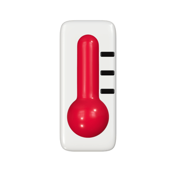 Temperature 3d illustration png
