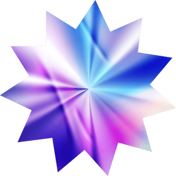 Holographic star sticker. Gradient foil shape. Neon iridescent retro emblem. png