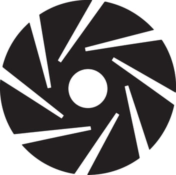 Abstract Black and White Circular Design Dynamic Radial Pattern, Geometric Spin, Minimalist Style, Powerful Energy, Bold Graphic vector