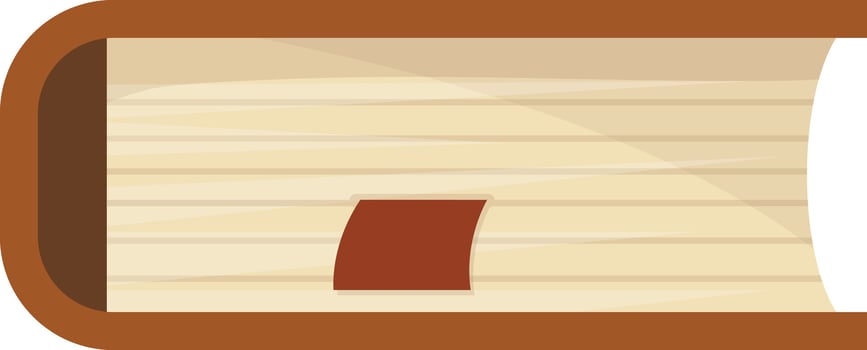 Single Open Book vector