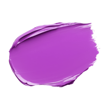 Vibrant purple paint smear on transparency background, showcasing smooth texture and glossy finish. bold color and artistic brushstroke create dynamic and creative visual png