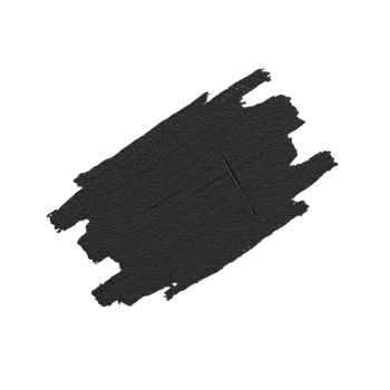 Textured black brushstroke on transparent background, resembling paint stroke or artistic mark, ideal for creative design projects png