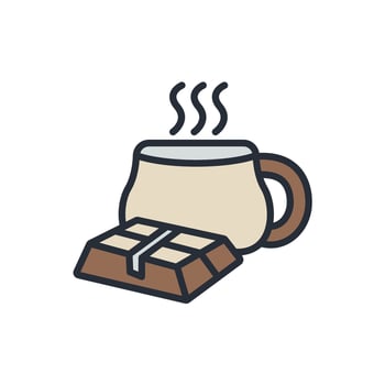 chocolate Thin color icons style collection vector