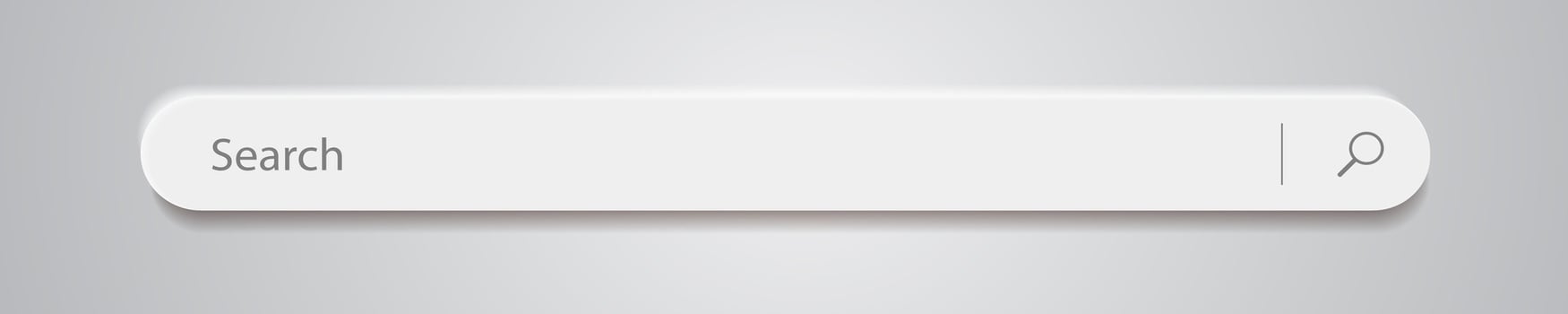 3d search bar Internet browser engine on gray background vector