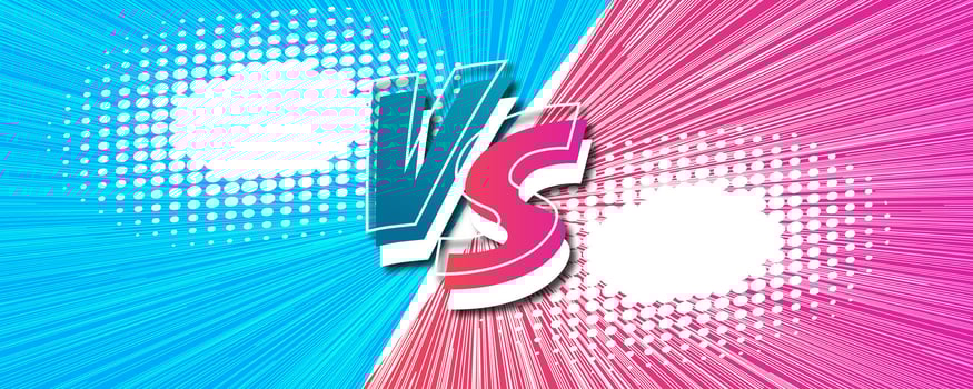 Versus fight comics style background with lightning vector
