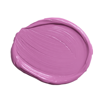 Smooth, circular smear of vibrant pink paint with glossy texture, showcasing brush strokes and creamy consistency. color is bold and eye catching, perfect for artistic projects png