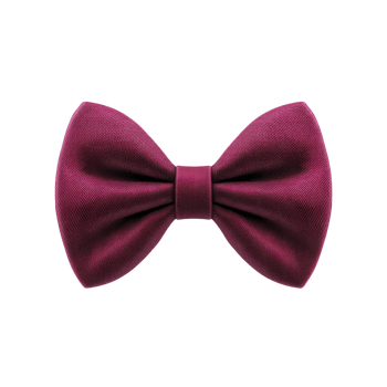 Vibrant red bow tie with classic design, perfect for formal occasions and adding touch of elegance to any outfit. fabric has smooth texture, enhancing its sophisticated appearance png