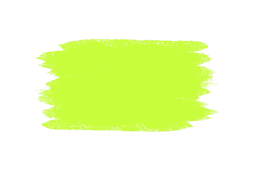 Vibrant neon green paint stroke on transparency background creates striking contrast, evoking sense of energy and creativity. bold color stands out vividly png