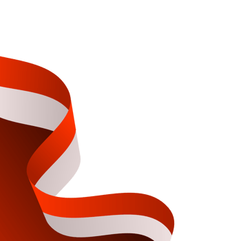 transparent indonesian flag frame background png