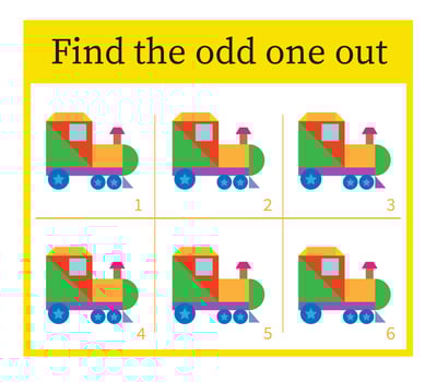 Puzzle game for children. Task for development of attention and logic. vector