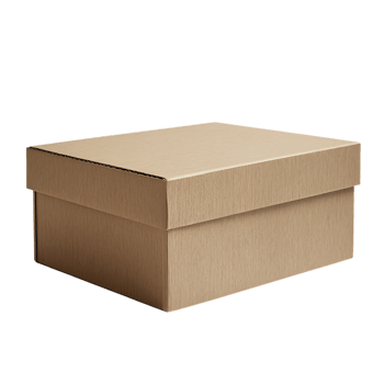 Beige cardboard box isolated on transparent background png
