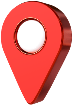 3D red pin GPS location map. for designing pointer navigation on maps, marking locations. png