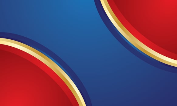 Red gold on blue background for business or certificate vector