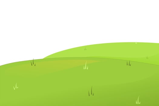 Landscape green grass illustration vector