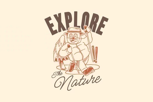 Nature explorer character illustration vector