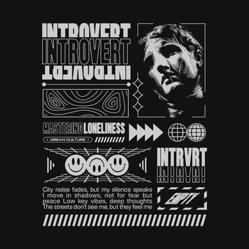 Urban apparel clothing and streetwear graphic t-shirt design for print, featuring geometric brutalism and futuristic style, with typography lettering for tee and poster. vector
