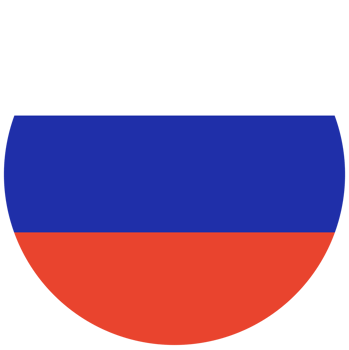 National flag of Russia in circle shape, icon, banner, button. png