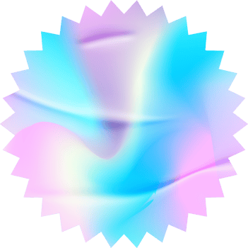 Circle holographic sticker with foil iridescent texture png