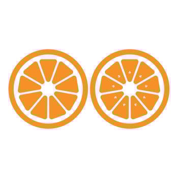 Hand-painted orange illustration icon stock illustration logo icon vector